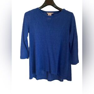 PHILOSOPHY Women's Cosmic Cobalt Blue Tunic Top Shirt I Sz  Small I Used